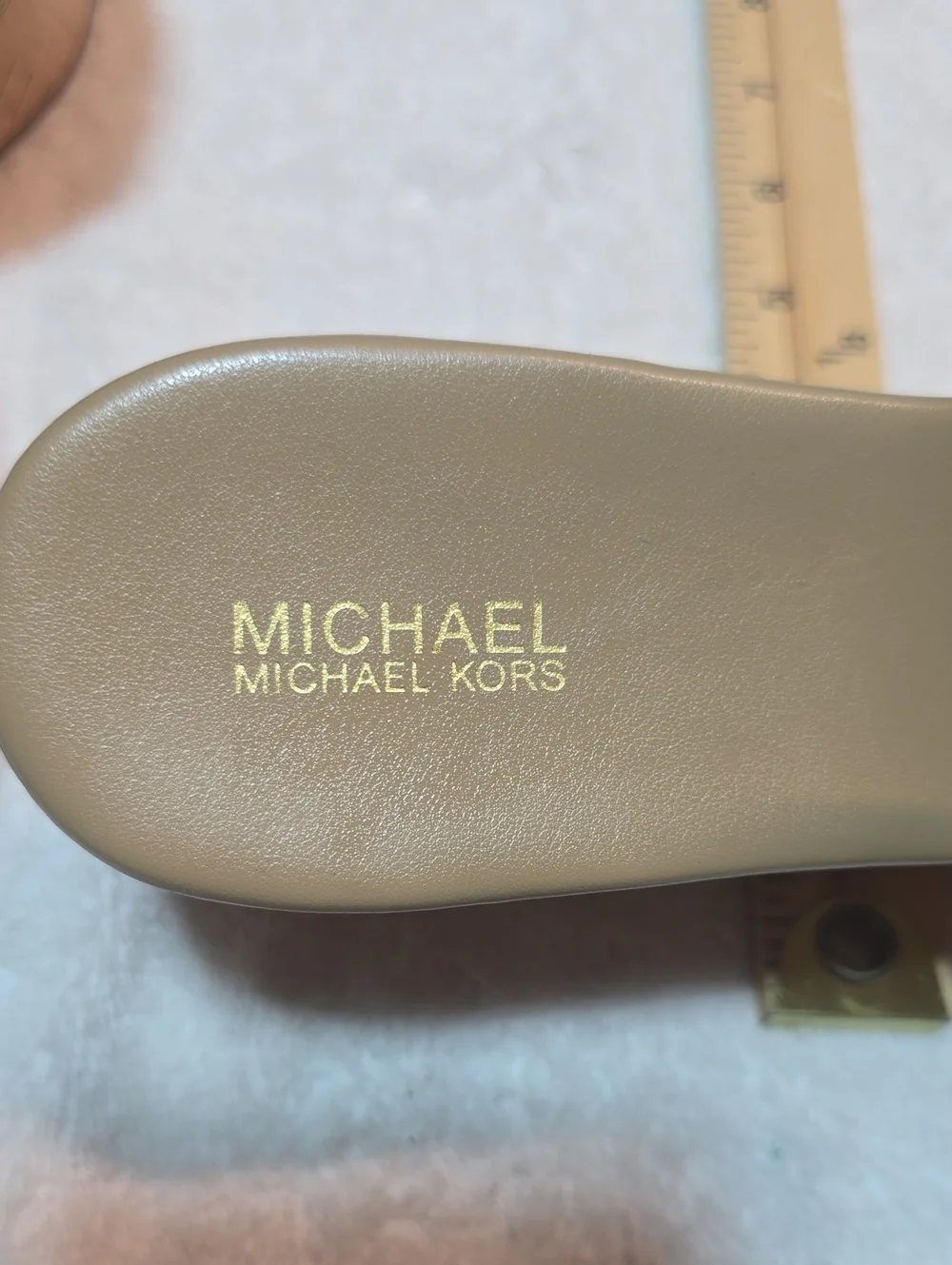 NWOT MICHAEL Michael Kors Jilly Cork Platform Slides